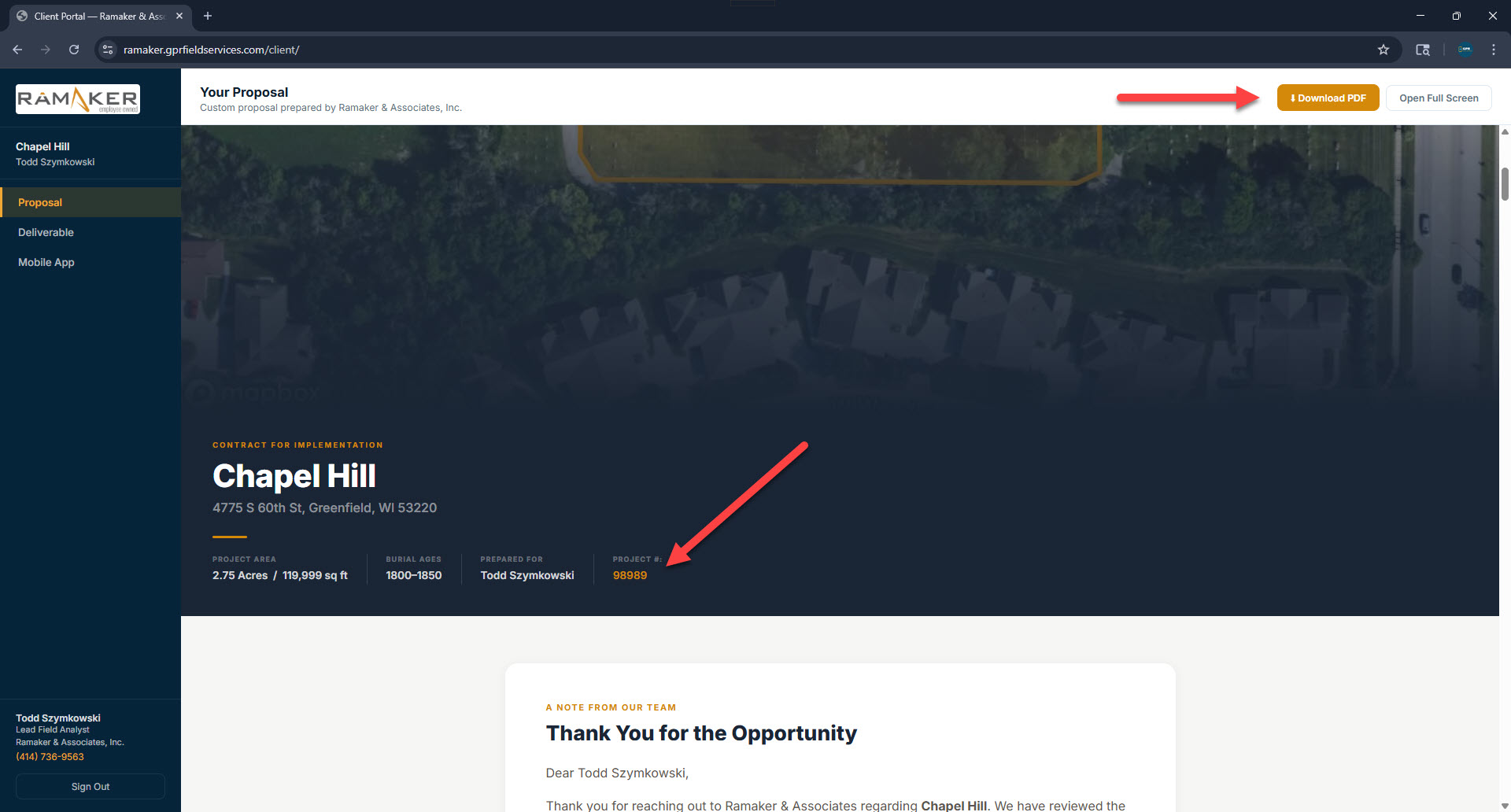 Updated proposal with project number